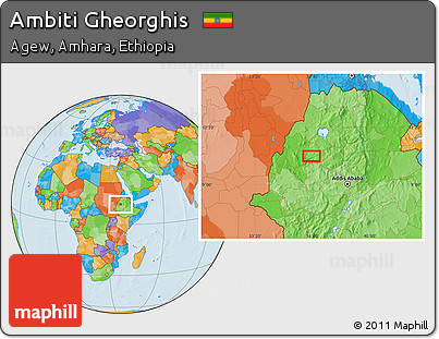 Political Location Map of Ambiti Gheorghis