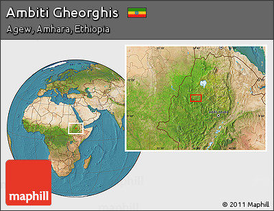 Satellite Location Map of Ambiti Gheorghis