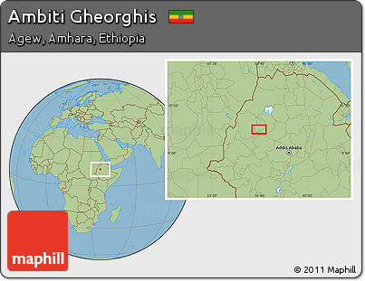 Savanna Style Location Map of Ambiti Gheorghis