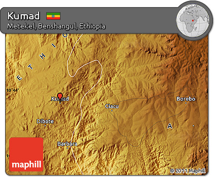 Physical Map of Kumad
