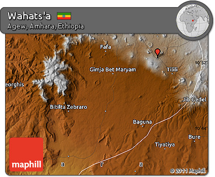 Physical Map of Wahats'a