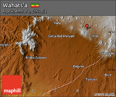 Physical Map of Wahats'a