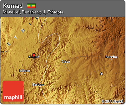 Physical Map of Kumad