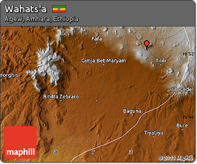 Physical Map of Wahats'a