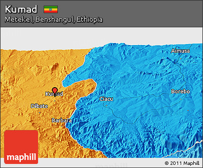 Political Panoramic Map of Kumad
