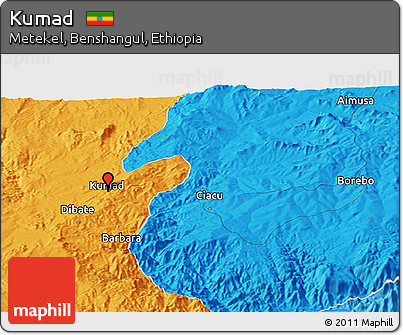 Political Panoramic Map of Kumad