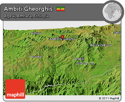 Satellite Panoramic Map of Ambiti Gheorghis