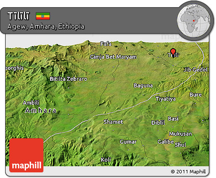 Satellite Panoramic Map of Tīlīlī