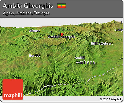 Satellite Panoramic Map of Ambiti Gheorghis