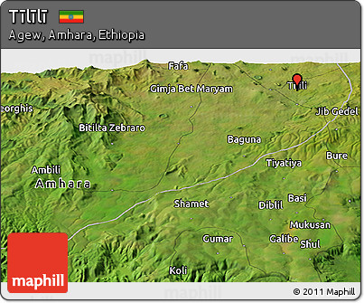 Satellite Panoramic Map of Tīlīlī