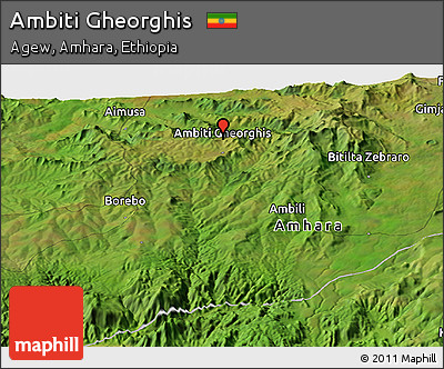 Satellite Panoramic Map of Ambiti Gheorghis