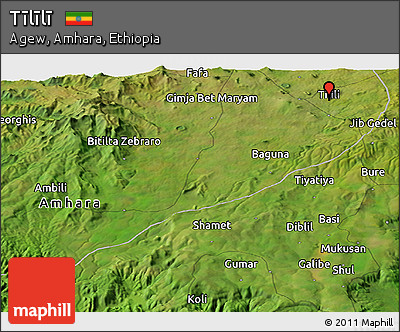 Satellite Panoramic Map of Tīlīlī