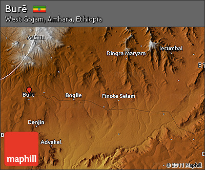 Physical 3D Map of Burē