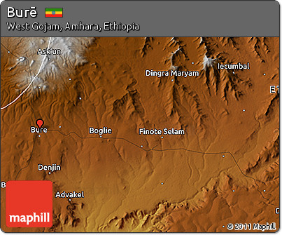 Physical 3D Map of Burē