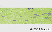 Physical Panoramic Map of Okounou