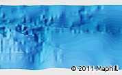 Political 3D Map of the area around 10° 38' 32" N, 40° 43' 30" W
