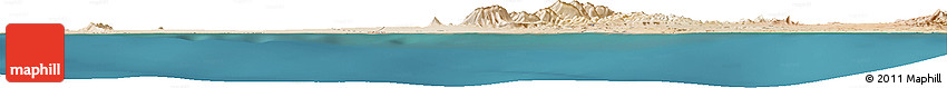 Satellite Horizon Map of the Area around 10° 38' 32" N, 45° 7' 30" E