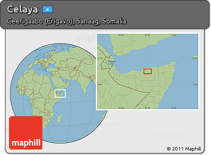 Savanna Style Location Map of Celaya