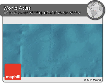 Satellite 3D Map of the Area around 10° 38' 32" N, 49° 13' 30" W