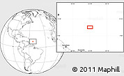 Blank Location Map of the area around 10° 38' 32" N, 53° 28' 30" W