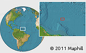 Satellite Location Map of the area around 10° 38' 32" N, 53° 28' 30" W