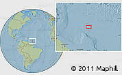 Savanna Style Location Map of the area around 10° 38' 32" N, 53° 28' 30" W, hill shading