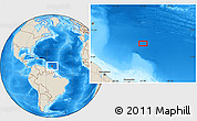 Shaded Relief Location Map of the area around 10° 38' 32" N, 53° 28' 30" W