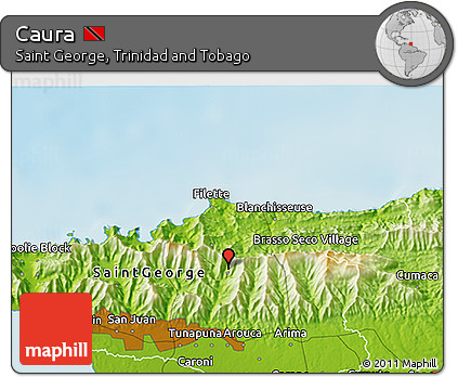 Physical 3D Map of Caura