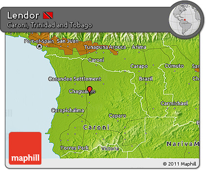 Physical 3D Map of Lendor