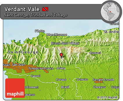 Physical 3D Map of Verdant Vale