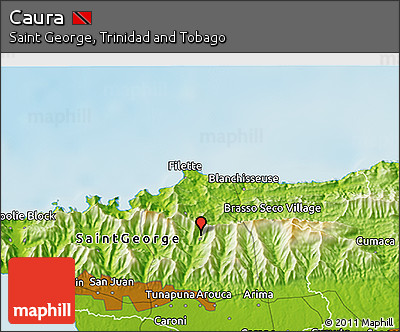 Physical 3D Map of Caura