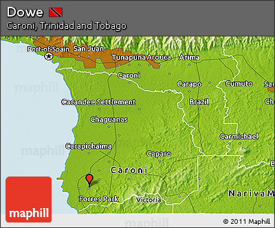 Physical 3D Map of Dowe