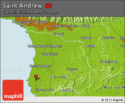 Physical 3D Map of Saint Andrew