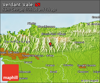 Physical 3D Map of Verdant Vale
