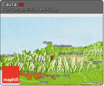Physical 3D Map of Caura