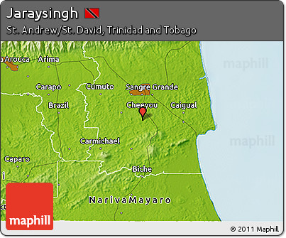 Physical 3D Map of Jaraysingh