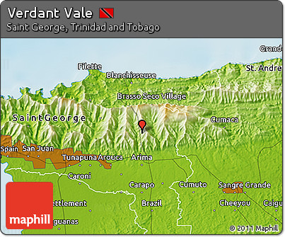 Physical 3D Map of Verdant Vale