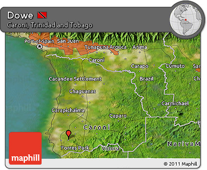 Satellite 3D Map of Dowe