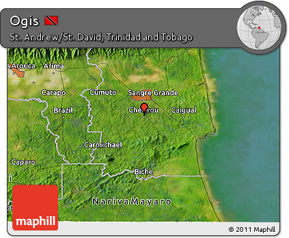 Satellite 3D Map of Ogis
