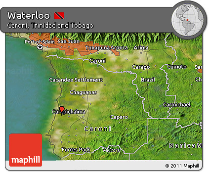Satellite 3D Map of Waterloo
