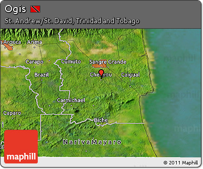 Satellite 3D Map of Ogis