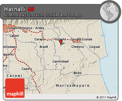 Shaded Relief 3D Map of Hasnalli