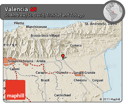 Shaded Relief 3D Map of Valencia