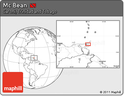 Blank Location Map of Mc Bean
