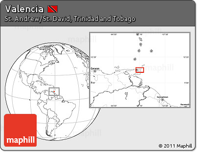 Blank Location Map of Valencia