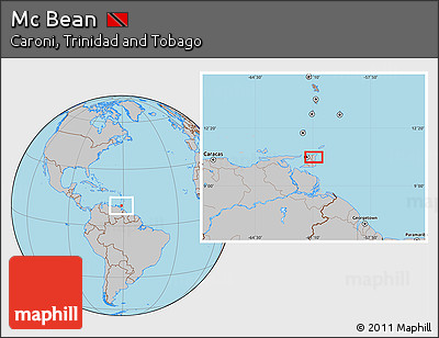 Gray Location Map of Mc Bean