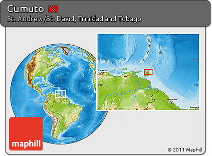 Physical Location Map of Cumuto