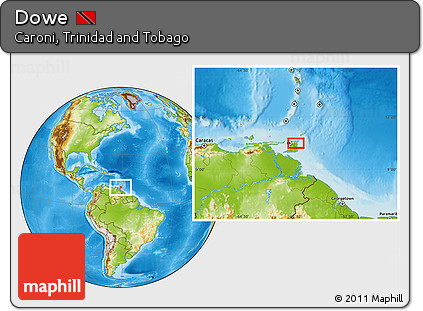 Physical Location Map of Dowe
