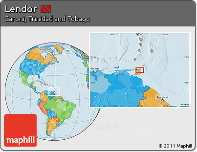 Political Location Map of Lendor