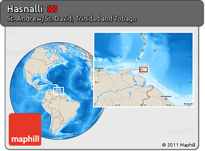 Shaded Relief Location Map of Hasnalli